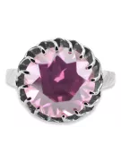 Sterling silver 925 Amethyst Ring Vintage style vrc035s